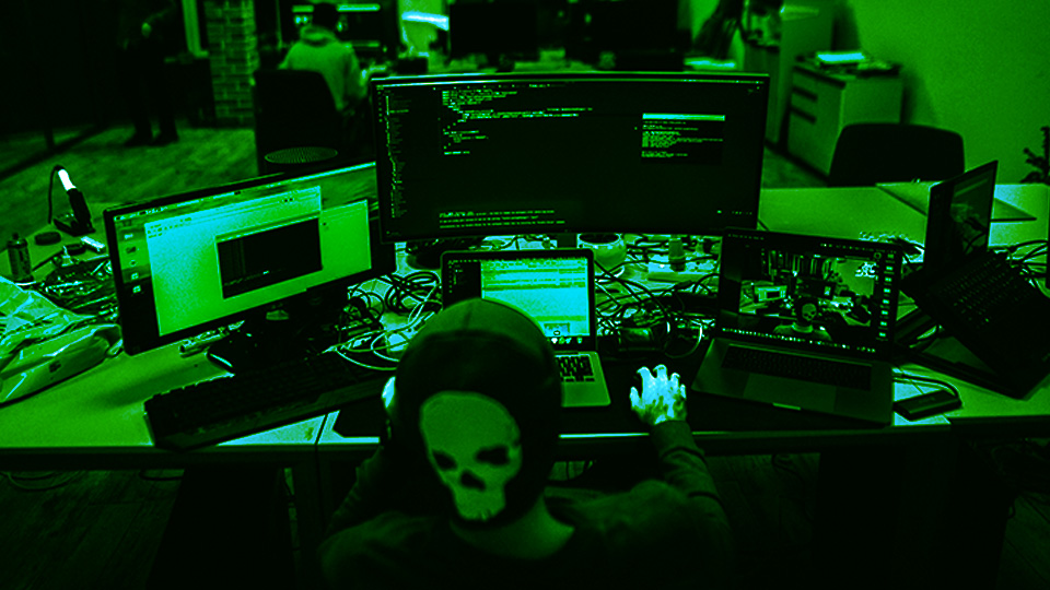 hacker attempting phishing scam